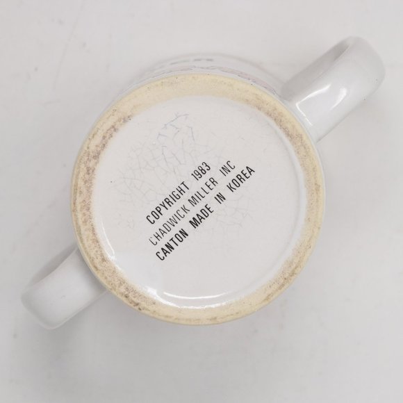 Vintage Hangover Mug Double Handle Pink Elephants Korea 1983 Chadwick Miller Gag - Picture 8 of 14